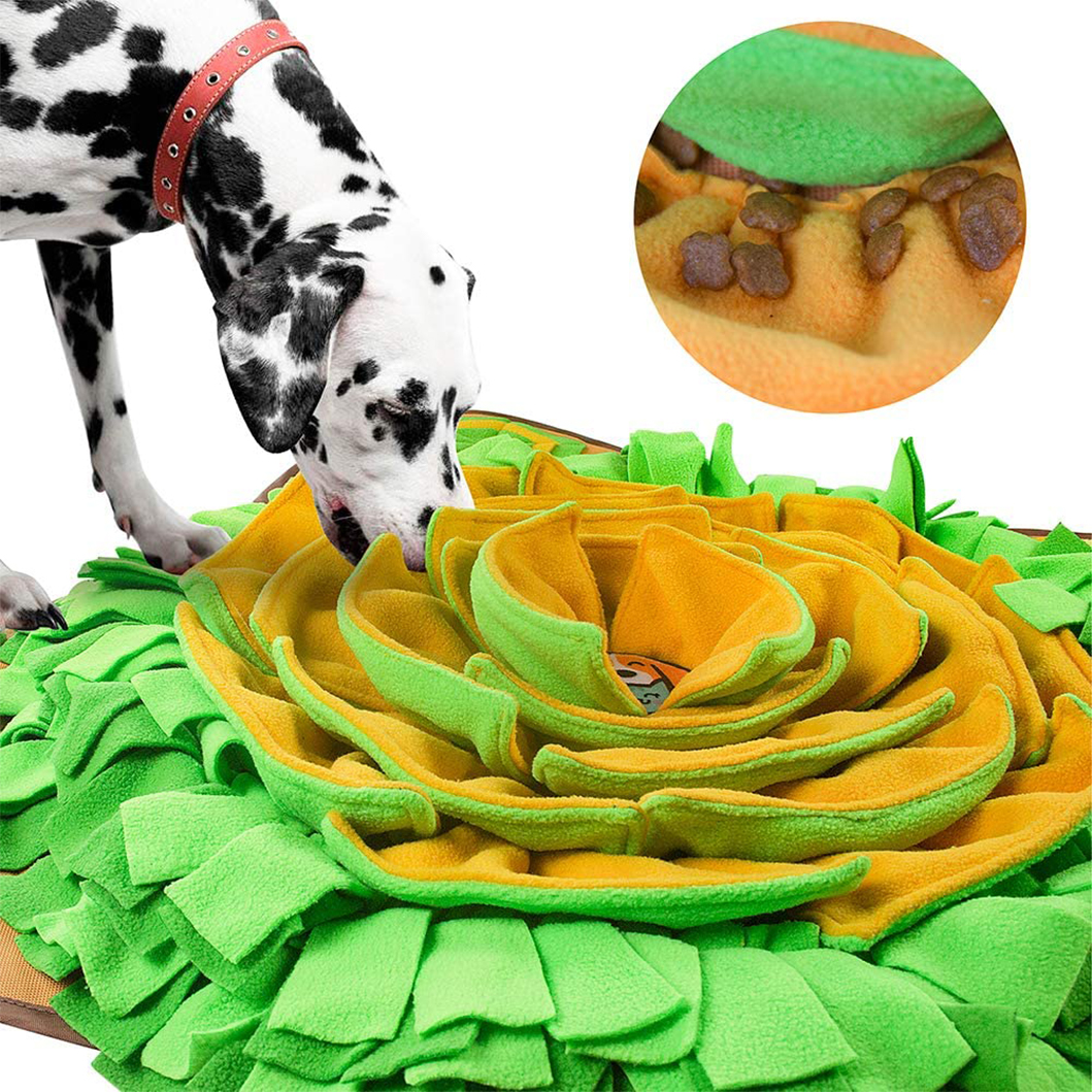 Natural Foraging Skills Feeding Mat  Pet Dog Snuffle Mat